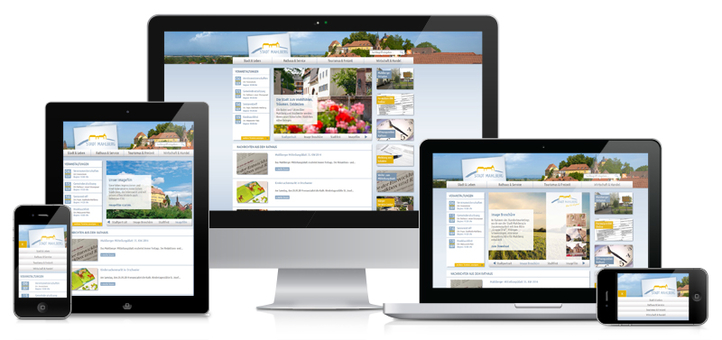 Responsive Web der Stadt Mahlberg