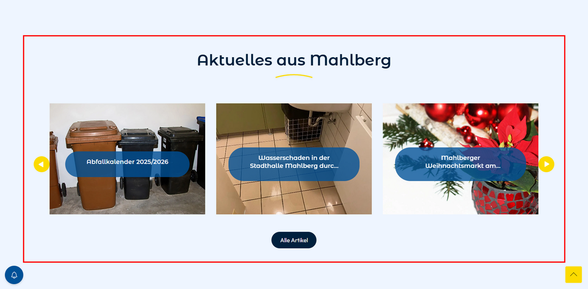 Neuigkeiten aus der Stadt Mahlberg